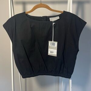 Cropped black Everlane top. Size Small. New with tags.